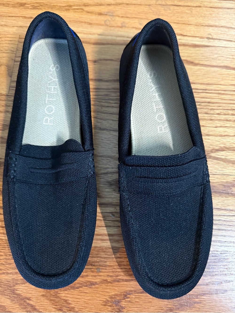 Rothy's Women’s  Black “daily driver” Knit Loafers 8.5